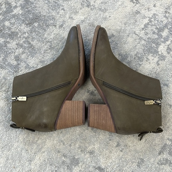 Aqua College Nancy Nubuck Waterproof Heeled Ankle Boots Booties Sz 11 - Picture 8 of 16